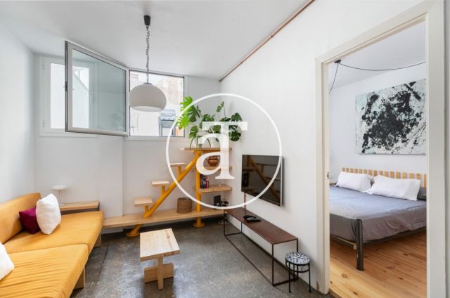Monthly rental apartment with 1 bedroom and terrace in Poble Sec 4