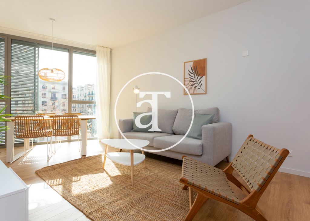 Monthly rental apartment with 2 bedrooms and shared pool close to Diagonal Av. 1