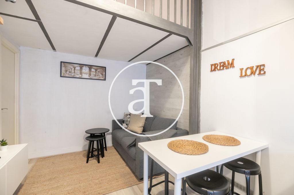 Monthly rental apartment in Barcelona furnished and equipped with terrace 2
