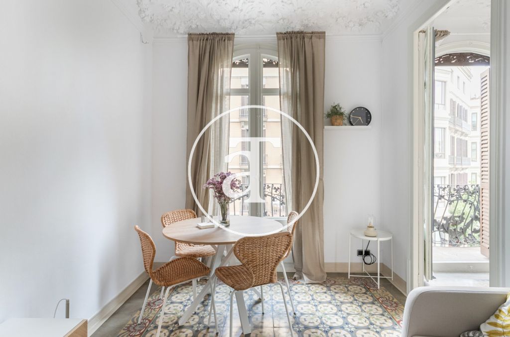 Monthly rental apartment with 2 bedroom close to Paseo de Gracia 1