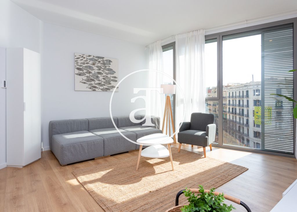 Monthly rental apartment with 3 bedrooms, terrace and shared pool close to Diagonal Av. 1