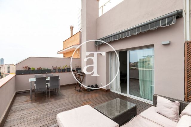 Monthly rental penthouse with 2 bedrooms and terrace close to Paseo Sant Joan 4