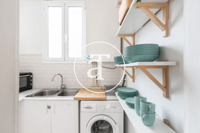 Appartement de 1 chambre à louer temporairement avec une superbe terrasse dans le centre de Barcelone 16