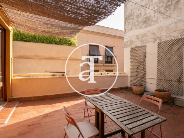 Monthly rental apartment with 1 bedroom and terrace in the Born area