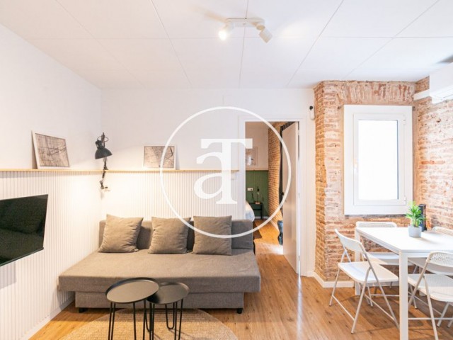 Monthly rental apartment with1 bedroom, steps from Plaza Catalunya