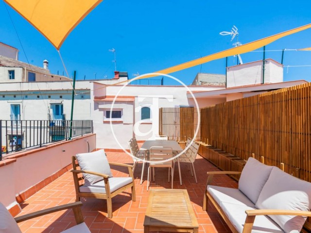 Monthly rental penthouse with 1 bedroom in the Gothic Quarter