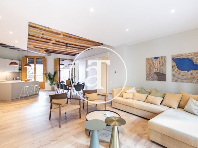 Monthly rental apartment with 3 bedroom in the Gothic Quarter