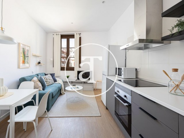 Piso de alquiler temporal de 1 habitación cerca al puerto de Barcelona