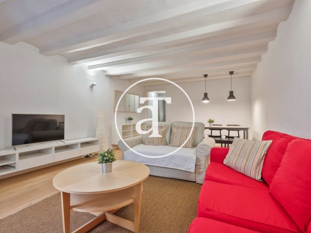 Monthly rental apartment with 2 bedrooms and 2 bathrooms in Ciutat Vella