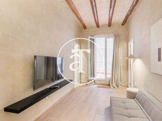 Piso de alquiler temporal con 2 habitaciones, 2 baños y terraza en Ciutat Vella