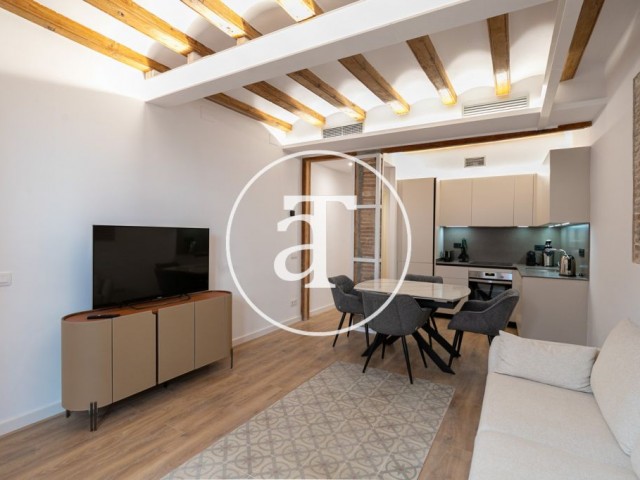 Piso de alquiler temporal de 3 habitaciones y 3 baños con balcón en Ciutat Vella