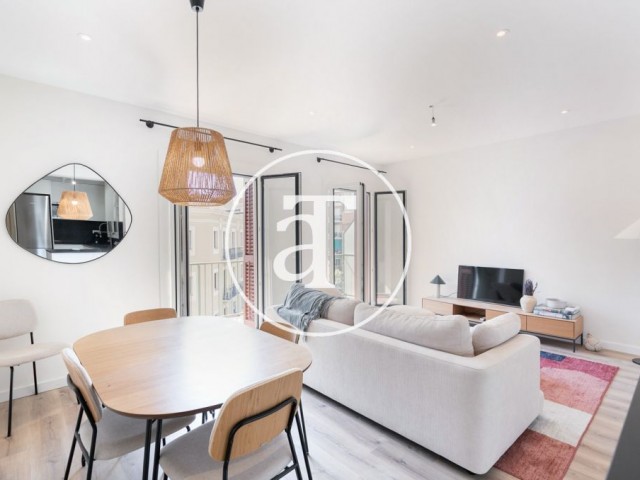 Monthly rental apartment with 1 bedroom and 1 bathroom with terrace in La Nova Esquerra del Eixample