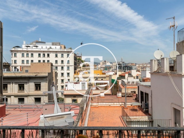 Monthly rental apartment with 2 bedrooms and 1 bathroom with terrace and balcony in Ciutat Vella