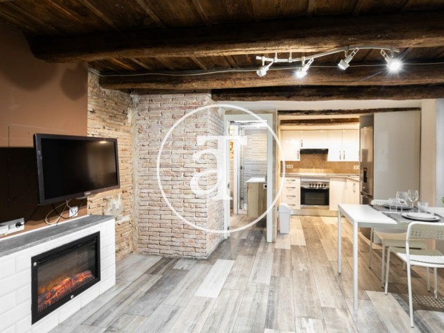 Monthly rental apartment with 1 bedroom and 1 bathroom in Ciutat Vella near Via Laietana