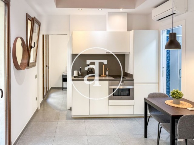 Monthly rental apartment with 1 bedroom and 1 bathroom in Barceloneta
