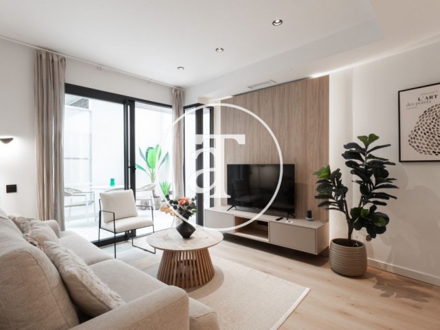 Piso de alquiler temporal de 2 habitaciones, 1 baño y terraza en el Eixample