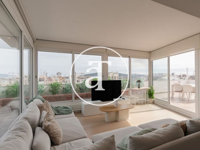 Appartement temporaire à louer avec 2 chambres, studio, 2 salles de bains et terrasse dans l