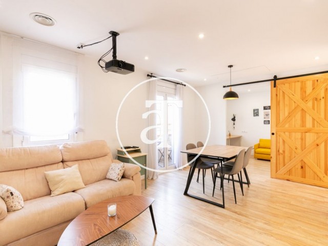 Piso de alquiler temporal de 1 habitación y 1 baño con balcón en Horta-Guinardó