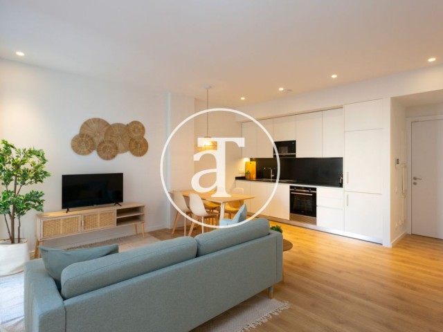 Piso de alquiler temporal de 2 habitaciones y piscina compartida a un paso de Av. Diagonal