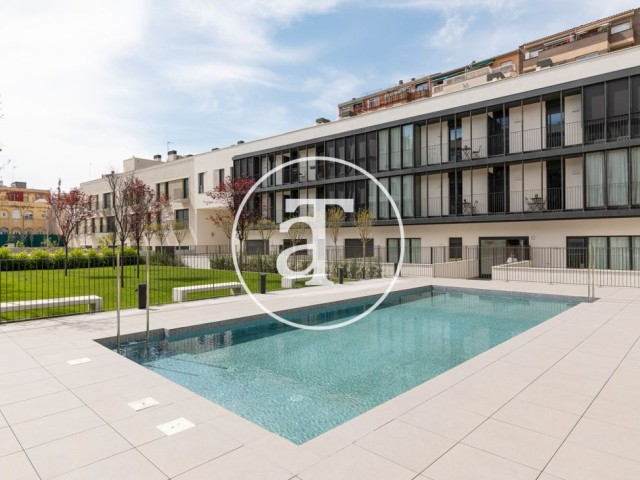 Appartement en location temporaire avec 2 chambres doubles et piscine commune