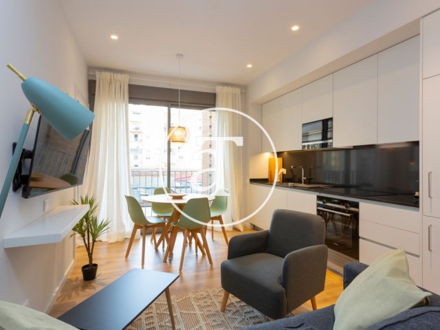 Piso de alquiler temporal de 2 habitaciones y piscina compartida a un paso de Av. Diagonal