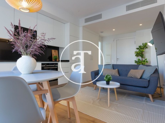 Piso de alquiler temporal de 2 habitaciones y piscina compartida a un paso de Av. Diagonal