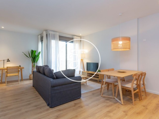 Piso de alquiler temporal de 2 habitaciones y piscina compartida a un paso de Av. Diagonal