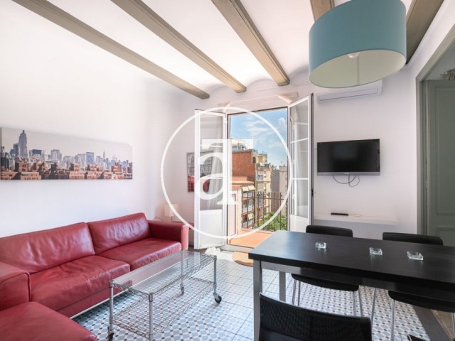 Appartement meublé de 3 chambres avec terrasse dans l'Eixample Dreta