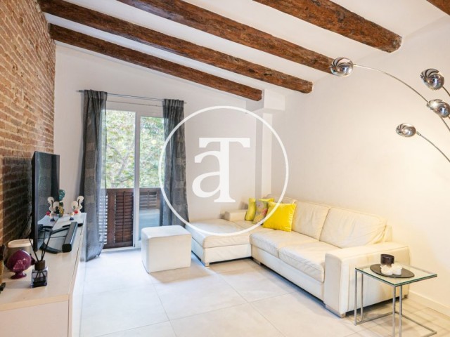 Piso de alquiler temporal de 1 habitación con balcón y 1 baño en Ciutat Vella
