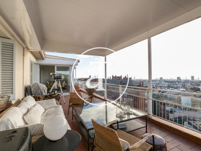 2-bedroom apartment for rent with spectacular terrace in Sarrià-Sant Gervasi