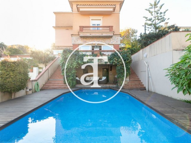 Espectacular casa amueblada en alquiler en zona alta de Barcelona