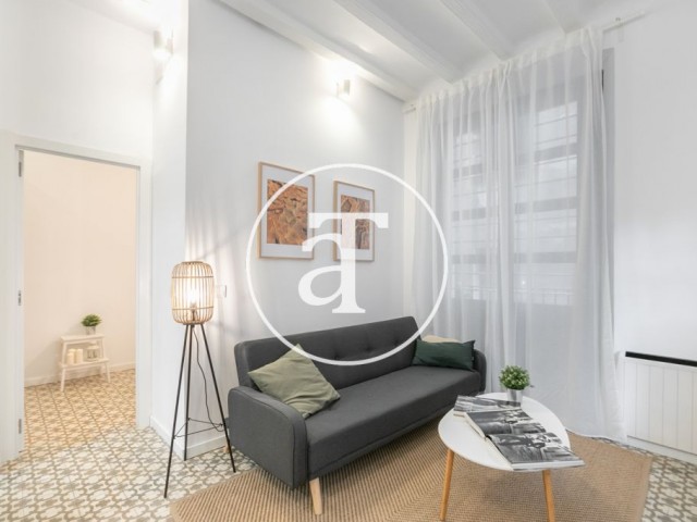 Monthly rental apartment with 2 bedrooms just steps from Plaza Urquinaona