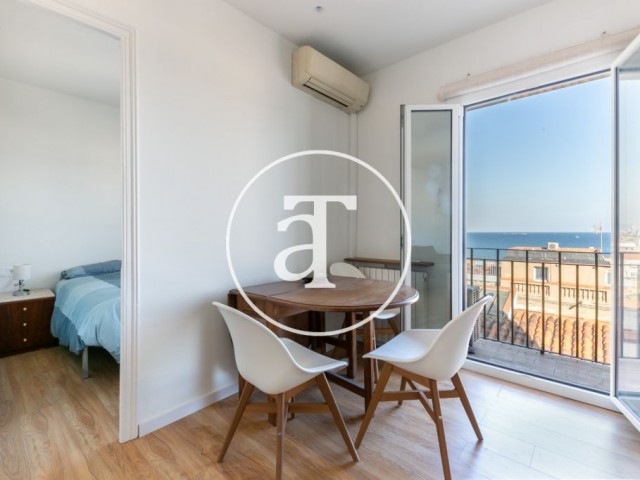 Monthly rental flat with sea view in Barcelona
