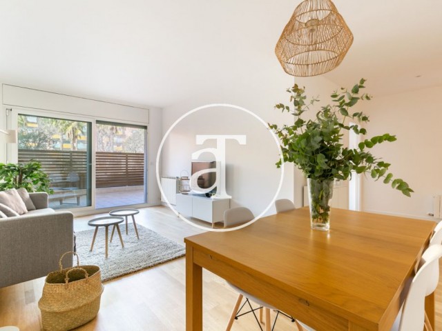 Monthly rental apartment with private terrace in Poblenou