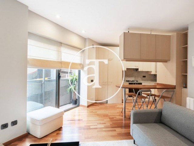 Piso de alquiler temporal de 1 habitación en Sarriá