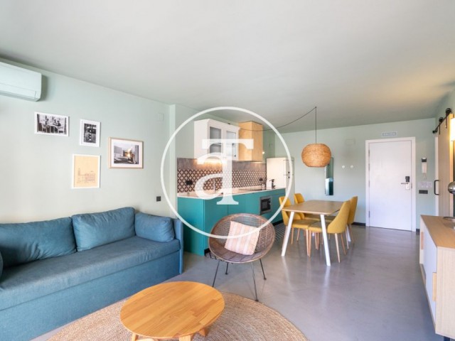 Apartamento de alquiler temporal con terraza en Sant Andreu, Barcelona