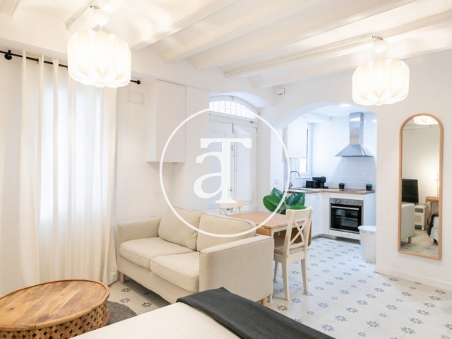 Furnished studio for temporary rental in Barcelona