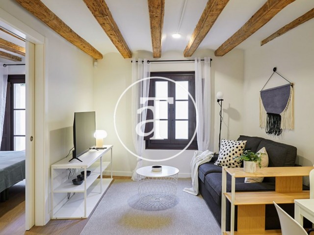 Appartement de 1 chambre et terrasse à louer temporairement près du port de Barcelone