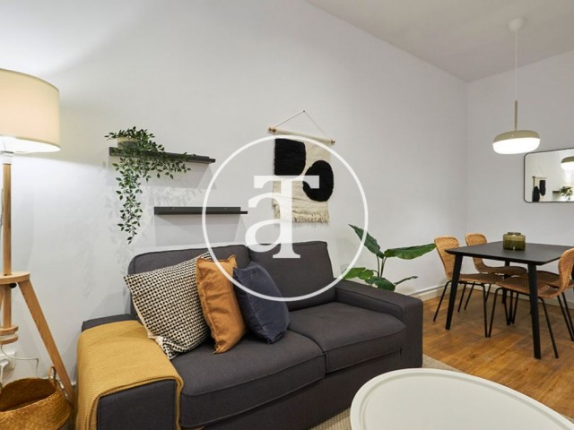 Monthly rental flat with 2 bedroom in central area of Barcelona