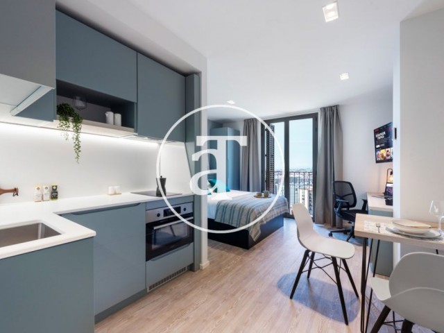Studio in luxury residential complex with all the amenities, in Poblenou