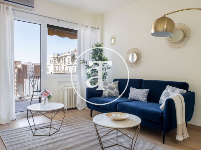 Appartement en location temporaire avec 3 chambres et terrasse à Travessera de Gracia