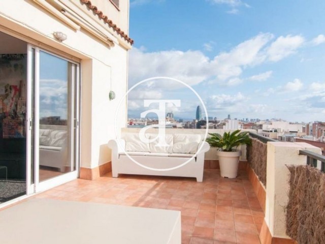Spectacular furnished penthouse apartment with spectacular views of Barcelona