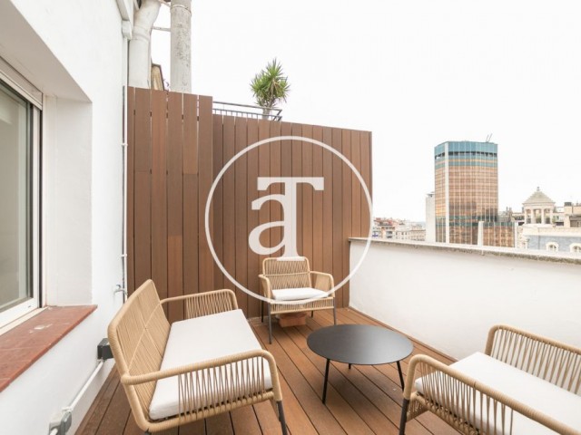 Modern furnished and equipped penthouse near Turó Park