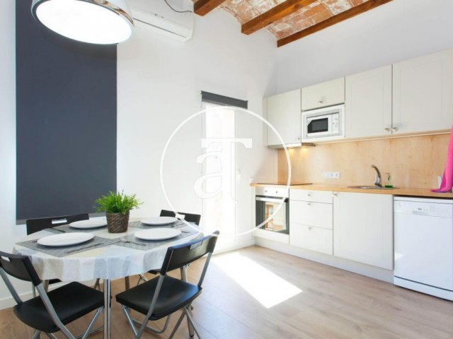 Monthly rental apartment furnished and equipped in Sant Martí Barcelona