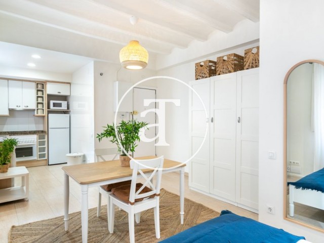 Furnished studio for monthly rental in Barcelona
