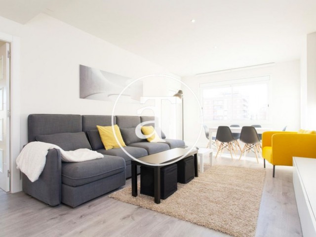 Apartamento de alquiler temporal de 3 habitaciones dobles en el Clot, Barcelona