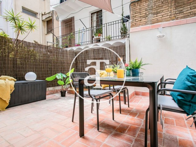 Monthly rental apartment with 3 bedroom and terrace in Gracia