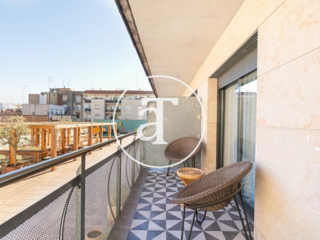 Monthly rental apartment with terrace in Sant Andreu, Barcelona