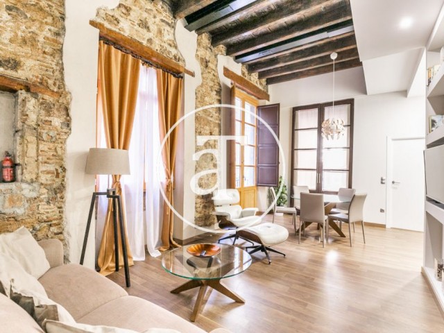 Apartamento de alquiler temporal de 2 habitaciones dobles en El Borne, Barcelona