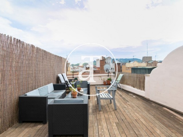 Monthly rental studio with private terrace in Ciutat Vella
